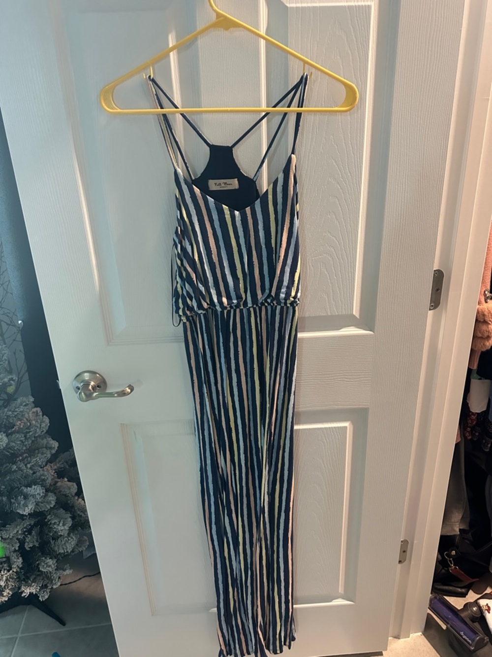 Full Moon maternity Multi-Stripe dress - Navy/White